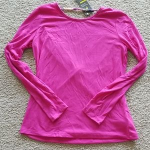 New Go Dry Wrap Back Girls Shirt L(10-12)